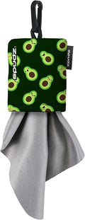SPUDZ Classic Microfiber Lens Cleaner – Clip-On Pouch, Washable – for Binoculars, Scopes, Glasses, Screens | Avocado, 10 x 10 Inch (2-Pack)