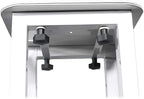 Rockville RTP82W 8 ft Adjustable Totem Light Stand, White & Black Scrims, Carry Bags, 35mm Speaker Adapter, Steel, Portable for DJs & Event Lighting