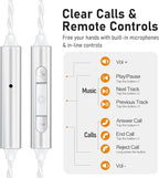 Vibes 202MC USB-C Wired Earbuds - HiFi in Ear Monitor Headphones - Noise Isolating Ear Buds w/ Mic - Clear Sound, Deep Bass & Comfort-Fit Earphones - MMCX to USBC, Silver Plated Cord, Carrying Case