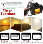PHOLSY S8 Timer Remote Control Cable with Intervalometer for Sony a1 a9 a9m2 a7 a7M2 a7M3 7RM2 a7RM4 a7S a7SM3 a7SM2 a3500 a6600 a6500 a6100 RX100M5 RX100M6 RX100M7 HX99 HX90 HX350 HX400
