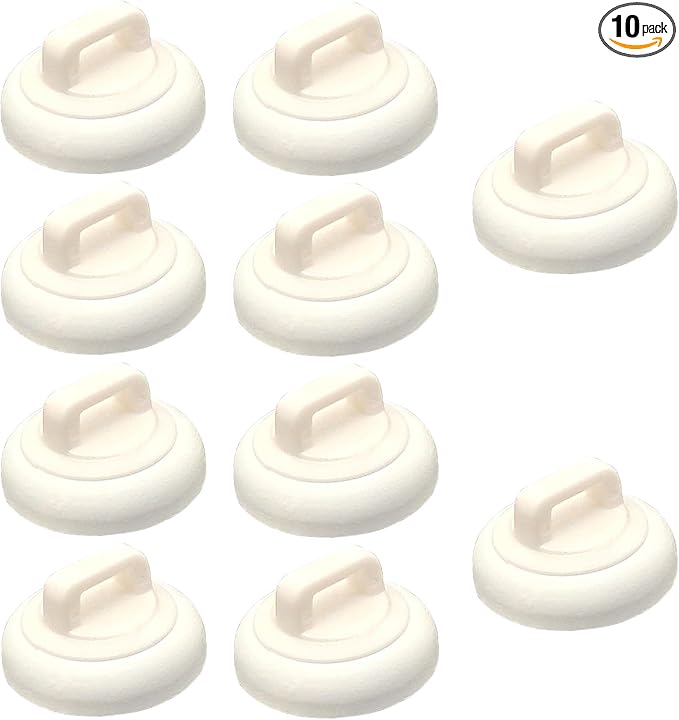 Magnetic Cable Zip Tie Mounts Clips Multipurpose Zip Ties Mount Base Holder Black Wire Cable Holder Mount Wire Clips Management for Home Office Marine Electrical Wiring (White, 10 Piece)