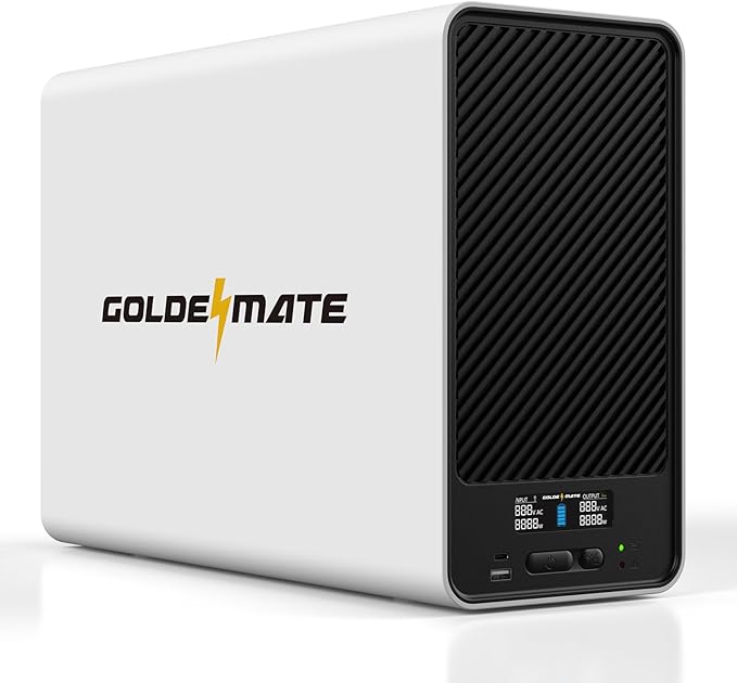 2000VA/1600W Pro Lithium UPS Battery Backup and Surge Protector, Backup Battery Power Supply with LiFePO4 Batteries(460Wh), AVR, Line Interactive Sinewave UPS System, 8 Outlets, LCD Display