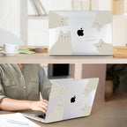 for 2025 2024 2023 2022 MacBook Air 13 inch Case M4 A3240 M3 A3113 M2 A2681 with Touch ID& 13.6" Liquid Retina Display, Plastic Hard Shell&Keyboard Cover&Screen Film&Webcam Cover, Cats