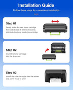 B2360 M11XH Toner Cartridge with chip Black 2-Pack High-Yield Replacement for Dell 331-9805 Toner Compatible with Dell B2360 B2360d B2360dn B3460dn B3465dn B3465dnf Laser Printer Ink All-in-One Copier