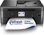 Brother MFC-J1170DW Wireless Color Inkjet All-in-One Printer, NFC One-Touch Print, Duplex, Cloud Print & Scan, Mobile App Control, 2.7" Touchscreen, Works with Alexa