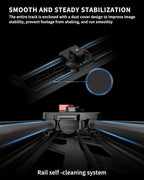 IFOOTAGE Shark Slider Nano II 660,Motorized Camera Slider,Compatible with DJI RS2, RS2Pro, RS3 Pro, RS4, RS4 Pro,Video Stabilizer Rail,Video,Timelapse,Panorama,Stop Motion,Marco,Max.Payload 15.4lbs