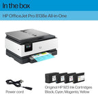 HP OfficeJet Pro 8138e Wireless All-in-One Color Inkjet Printer, Print, Scan, Copy, Fax, ADF, Duplex Printing Best-for-Home Office (Renewed Premium)