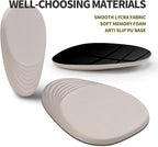 Hokafenle Ergonomic Mouse Pad Wrist Support, Terraced Slope Carpal Tunnel Wrist Pad for Mouse with Unibody Memory Foam, Wrist Rest Pain Relief Mousepad (Apricot, 11.8x7.9 in)