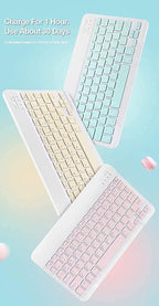 Keyboard Case for iPad Mini 7th(A17 Pro) 2024/Mini 6th Generation with Mouse,Case for iPad mini7/mini6 with Detachable Wireless Bluetooth Keyboard Pencil Holder Slim Smart Cover, Sky Blue