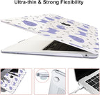 Compatible with 2021 2020 2019 2018 MacBook Air 13 inch Case M1 A2337 A2179 A1932 Touch ID, Crystal Clear Pattern Plastic Hard Shell Case for MacBook Air 13 inch M1 2021, Cute Cat & Fish