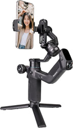 FeiyuTech Scorp MINI 3 Gimbal Stabilizer for iPhone, 3-Axis Smartphone Gimbal Built-in AI Tracking Module,Phone Gimbal with Cooling Fan and Integrated Grip Design, Touch Screen, 2KG(4.41lb) Payload