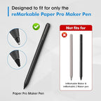 REEYEAR Replacement Tips Set fits for Remarkable Paper Pro Maker Pen –1 No Wear Out Titanium Alloy Tip + 5 Plastic Nibs – Precise, Durable Precise, Precise Writing, Long-Lasting