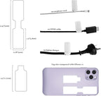 Mr-Label – 40 Pcs 0.78" x 3.54" Hook and Loop Cable Labels –Cord Tags – Upgraded Writable Cable Wraps for Clear Writing - Writable Wire Labels for Cable Management | Electronics Computers (White)