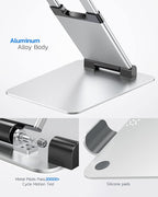 Nulaxy Laptop Stand, Ergonomic Sit to Stand Laptop Holder Convertor, Adjustable Height from 2.1" to 13.8", Supports up to 22lbs, Compatible with MacBook, All Laptops Tablets 11-17" - Silver