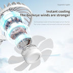USB Fan, Mini Portable Fan for 360° Rotation, Small Personal Fan for Home Office, Desk Fan Compatible with All USB Outputs such as Laptop/Power Bank/Plug, Pocket Fan for Travel Commute(with switch)