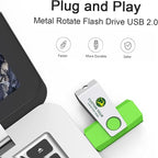 Customizable Flash Drives 256MB, Wooolken Personalized USB 2.0 Drive 10/20/50/100 Pack, Custom Thumb Drive Engraved Logo USB Drive (Mixcolors)