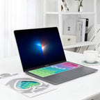 Allinside Silicone Keyboard Cover for New MacBook Air 13 inch A2179 Released in 2020 with Touch ID and Retina Display US Version, Rainbow