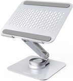 acer Laptop Stand for Desk - with 360 Swivel Base, Rotating Laptop Riser for Desk, Adjustable Computer Stand for Laptops, Ergonomic Riser Holder Foldable, Portable MacBook Pro Air (10-16") - Silver