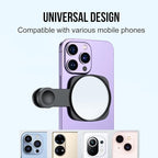 WOWNOVA Clip Selfie Mirror for Phone Back Camera - Live Streaming, Vlogging, HD Reflective Clip Compatible With iPhone Rear Camera, 2.36"