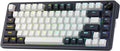 Redragon K673 PRO 75% Wireless Gasket RGB Gaming Keyboard, 3-Modes 81 Keys Compact Mechanical Keyboard Hot-Swap Socket, Dedicated Knob Control and Sound Absorbing Pads, Linear Red Switch