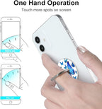 Bonoma Phone Ring Holder, 3 Pack Universal Finger Ring Stand Grip Kickstand Ring for All Smartphones (Butterfly B)
