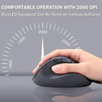 ELECOM Wireless Ergonomic Shape Mouse, 2.4GHz with Mini USB Receiver, Silent Click, Right Hand 2000DPI, 5 Buttons, Optocal Sensor, Compatible with PC, Mac, Laptop, EX-G, Lsize Black (M-XGL30DBSKBK)