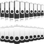 ABLAZE 4GB Flash Drives 500 Pack, USB 2.0 Thumb Drives Bulk Swivel Memory Stick Bulk USB 500 Pack Pendrives 4GB (Black)