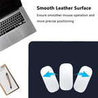 PU Leather Desk Pad Protector Gaming Mouse Pad Non Slip Desk Mat for Keyboard and Mouse Waterproof Desk Writing Pad for Office and Home Desk Accessories(Dark Blue, 47.2 * 17.7)