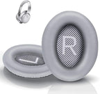 QC35 Headphones Replacement Ear Pads - QC35,QC35ii Replacement Earpads Cushion - Compatible with Bose Quiet Comfort35,QC45,QC25,QC35ii,QC15,AE2,AE2i-Comfortable & Durable (Silver)