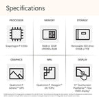 Microsoft Surface Pro 11 (16GB RAM | 1TB SSD) Copilot+ PC Tablet w/11-in-1 Hub, 13" 2.8K OLED 120Hz Touch, Snapdragon X Elite w/AI NPU @45 TOPS, AI-Enhanced Camera, Win 11 Pro, Black (Renewed)