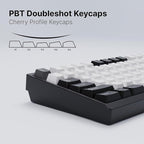 Chilkey ND TKL Aluminum Mechanical Keyboard, 87 Keys Tenkeyless Wireless Gaming Keyboard, Tri-Mode BT5.3/2.4GHz/USB-C PBT Keycaps Hot Swappable Custom Key Board for Windows Laptop Office PC