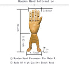 Hand Model,Wood Hand for Nails,Drawing Wooden Hand,Wooden Mannequin,Wood Hand,Hand Model for Drawing,Male_R with Lower Body