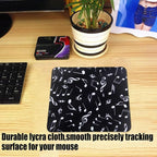 Mouse Pad, Gaming Mouse Pad, Non-Slip Rubber Base Mouse Mat with Designs for Laptop, Computer & Office, 9.5 x 7.9 x 0.12 inches (Little Music Notes)