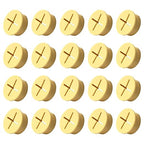 20Pcs Desk Grommet, 3/4" (20mm) Yellow Silicone Cord Hole Cover, Flexible Rubber Wire Grommets, Wall Grommets for Cables Management, Table, Countertop, Cabinets and Furnitures Wire Organizer