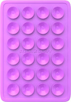 Suction Phone Case Mount, Sillicon Adhesive Phone Accessory for iPhone and Android, Hands-Free Fidget Toy Mirror Shower Phone Holder, Tiktok Videos and Selfies (Purple)