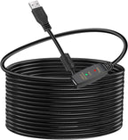 LDKCOK 30FT Active USB Extension Cable 2.0 Male to Female with A Extension chipset Signal Booster - Active Extension/Repeate