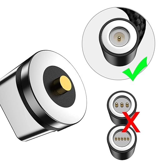 Magnetic Connector Tips Head for Type C Android Devices (9 Pack), Magnetic Phone Cable Adapter