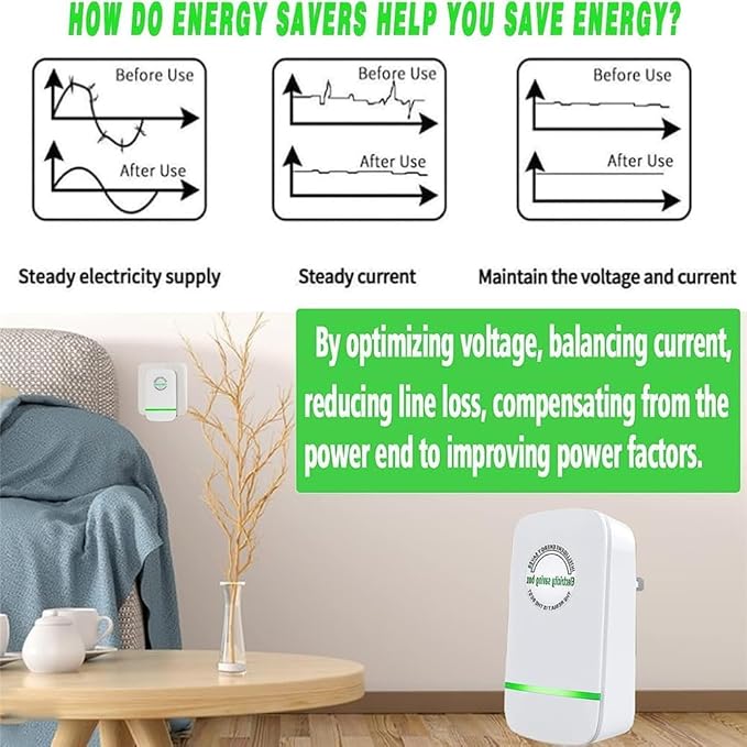 Elon-musk's Electricity Saving Box Stop Watt Stopwatt Energy Saving Device Save Energy Saving Device Energy Saving Power Strip for Home Office US Plug 90v-250v 30kw Rated Green (5PCS White)