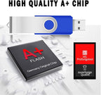 1GB Bulk Flash Drives 50 Pack, EASTBULL USB 2.0 Metal Flash Drive Bulk Swivel Thumb Drives Pack (Blue)