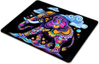 Square Mouse Pad Decorative Patterned Elephant-1,Gaming Mouse Pads for Desk,Soft Computer Waterproof Non-Slip Mouse Mat