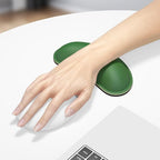Dapesuom Mouse Wrist Rest, Ergonomic Memory Foam Mouse Wrist for Computer Desk Mats Support, Hand Rest Pad Cushion for Gaming, Office, Laptop, Men, Women, Pain Relief & Easy Typing, Forest Green