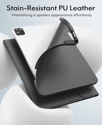 GreenLaw for iPad Air 11 inch case with Keyboard(M2, 2024), for iPad Pro 11 (4th/3rd/2nd/1st Gen) & iPad Air 5th/4th Gen, 7-Color Backlit, Smart Touchpad, 2 Device Connection, Black