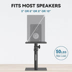 Set of 2 Desktop Studio Monitor Speaker Stands Bookshelf Speaker Stands