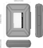 ORICO External Hard Drive Case for 3.5 Inch HDD/SSD 5 Packs Portable Hard Drive Carrying Protective Storage Box Anti-Static and Shockproof -PHX5S