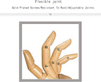 yangjietf mannequin,mannequin hand,hand model,hand mannequin for nails,drawing mannequin,wooden hand,wooden mannequin,articulated fingers,hand model for drawing,female hand of left., Female_left