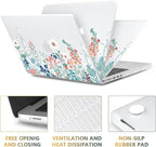 CISSOOK Matte Frosted Wildflower Hard Shell Case for MacBook Pro 14 Inch 2024 2023-2021 Release M4 A3112 A3185 A3401 M3 A2992 A2918 A2779 M2 A2442 M1, Plastic Cover for MacBook Pro 14 M1-M4 Chip