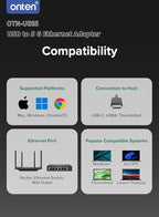USB-C to Ethernet Adapter - 5Gbps High-Speed,Type-C to RJ45 Ethernet LAN Network Adapter Thunderbolt 4/3 Compatible, for iPhone 15 Pro/Max, MacBook Pro/Air 2023, iPad Pro,iMac and More（5G