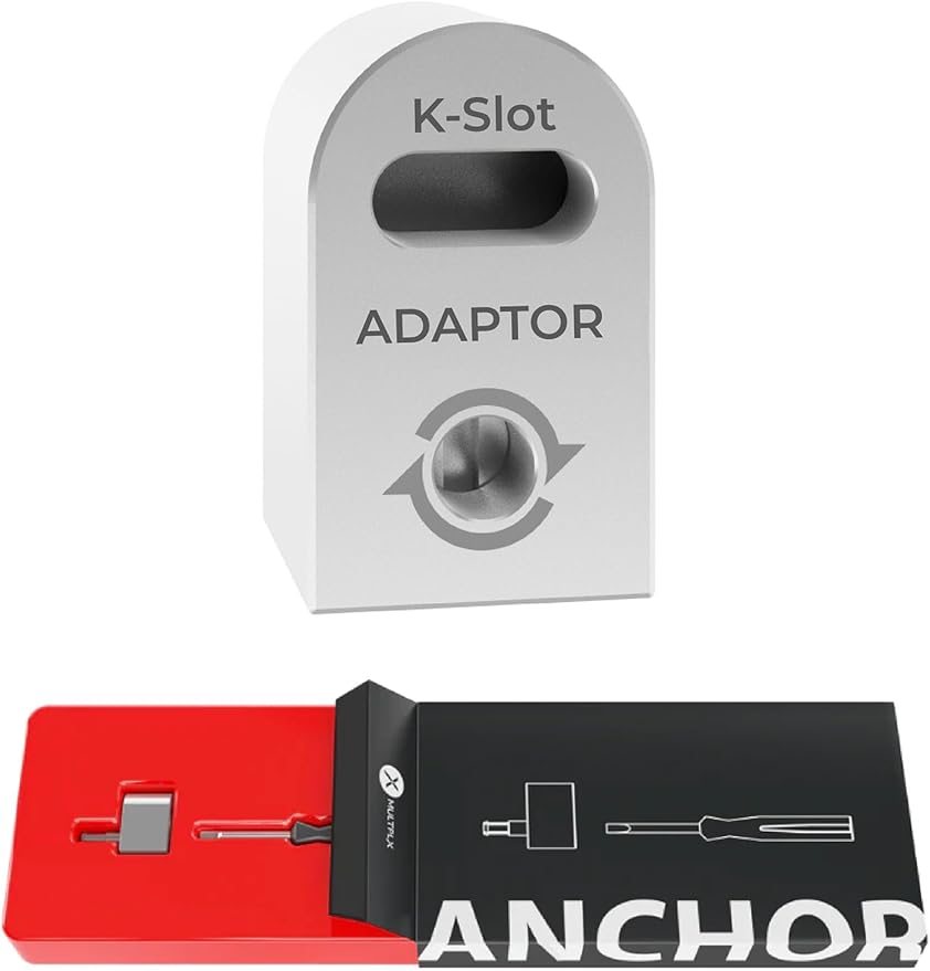 Laptop Lock Adapter for Kensington Lock | Adds Security Slot To Any Laptop inc MacBook | Use With Standard T-Bar Cable Locks | No Adhesive Needed