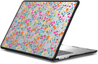 CASETiFY Impact MacBook Air 15" (M2-M4) Case [Cushioned Impact Corners/Scratch-Resistant/Anti-Slip Grip] - Petit Floral Transparent - Clear Black