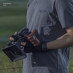 Tilta Advanced Left Side Wooden Handle (ARRI Rosette - Type X) | Black Walnut Wood & Aluminum Alloy Build | Quick Release Button